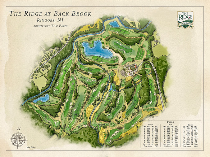The Ridge at Back Brook course map
