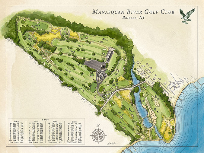 Manasquan River Golf Club course map