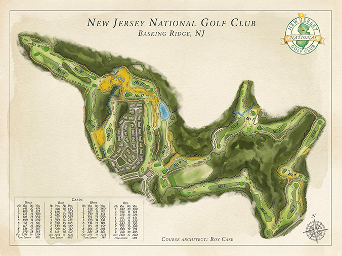 New Jersey National Golf Club course map