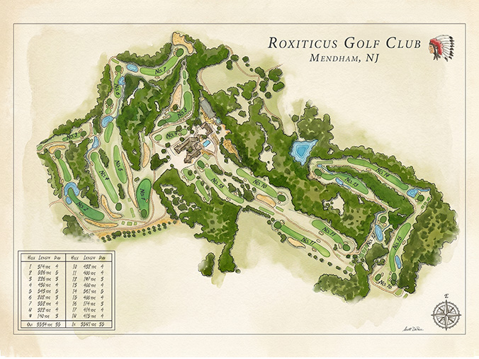 Roxiticus Golf Club course map